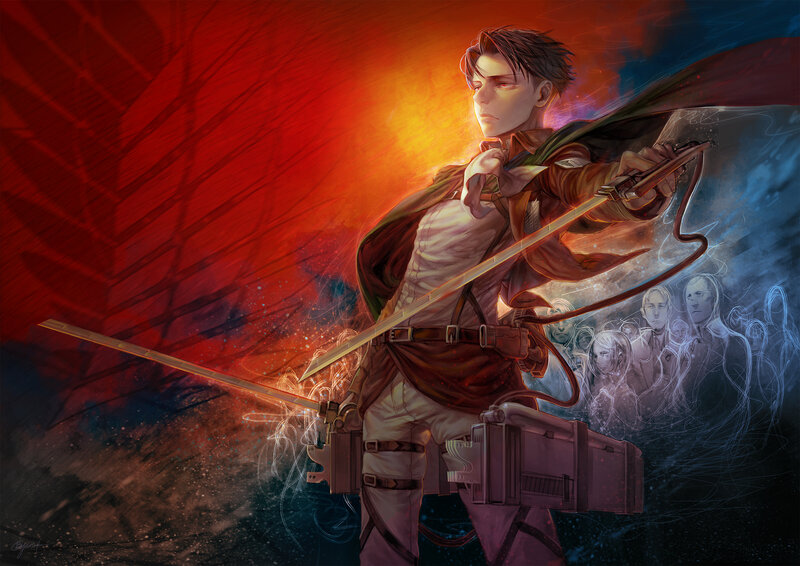 Soldier with Swords — Red