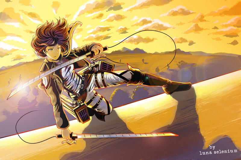 Soldier with Swords — Yellow