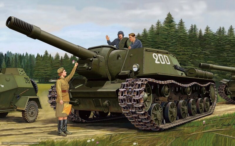 Soldier with Tank — Green