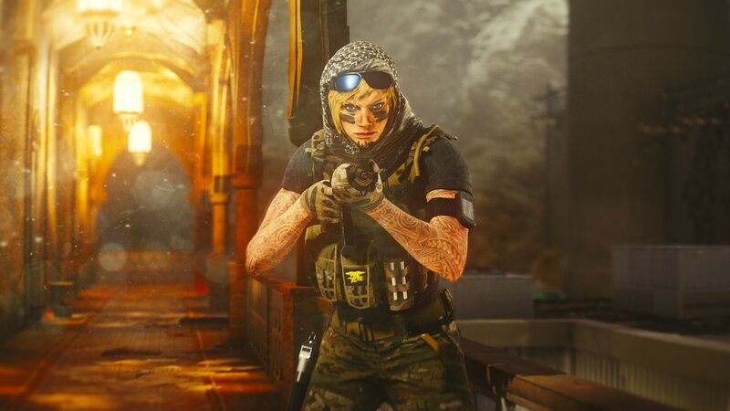 Soldier with Tattoos