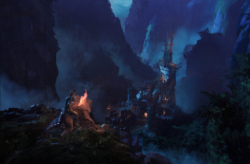 Soldier with Torch — Blue