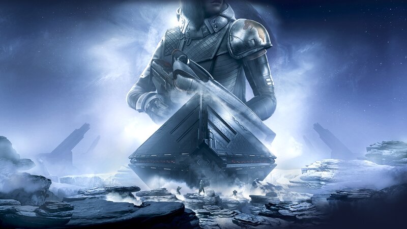 Soldier with Weapon — Blue, Dramatic, Night