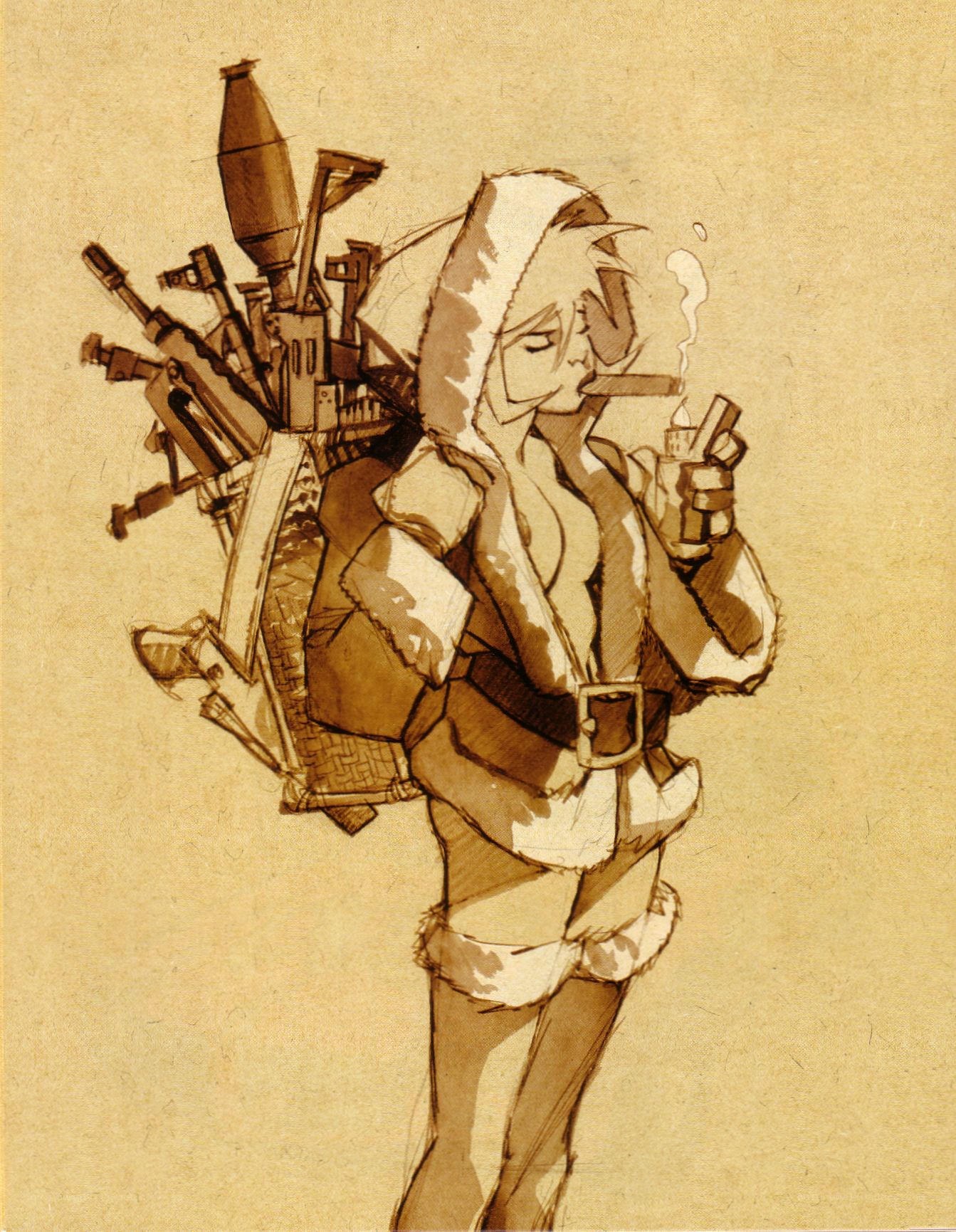 soldier with weapons
