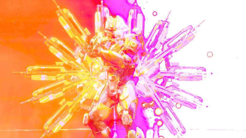Soldier with Weapons — Orange