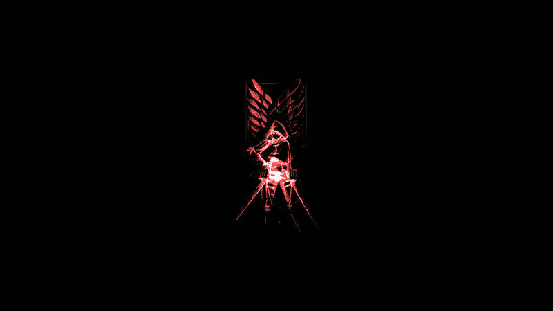 Soldier with Wings — Black, Dramatic, Night