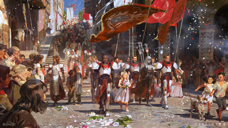 Soldiers and Children in Parade