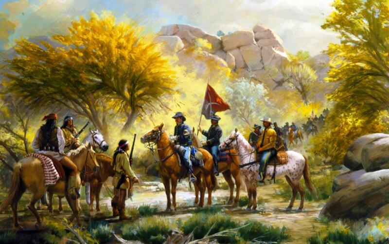 Soldiers and Native Americans
