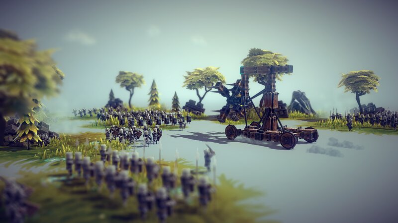 Soldiers and Siege Engine