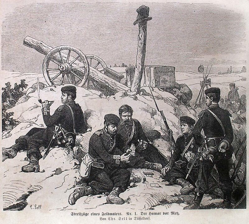 Soldiers at a cannon