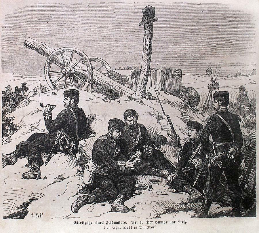 Soldiers at a cannon