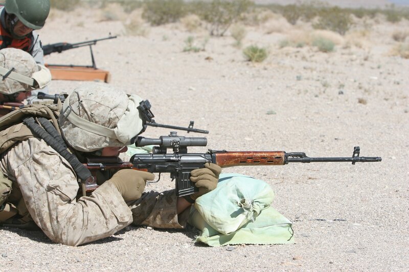 Soldiers at a firing range