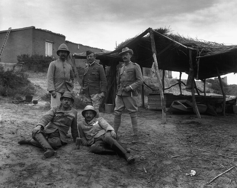 Soldiers at a military outpost