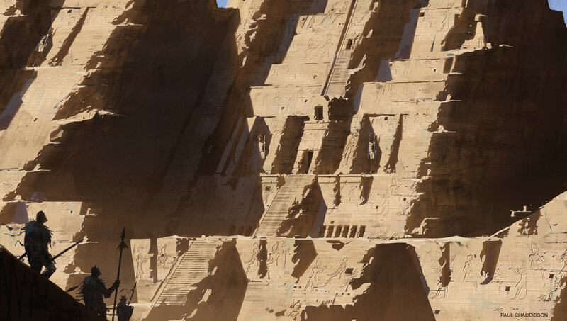 Soldiers at Ancient Temple