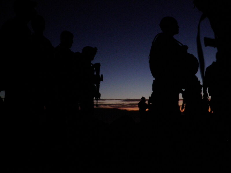 Soldiers at dawn