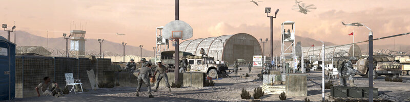 Soldiers at military base