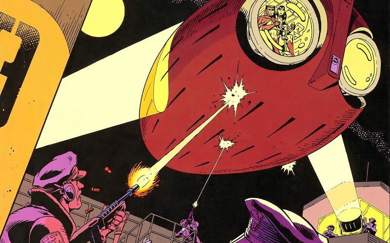 Soldiers Attacking Spaceship