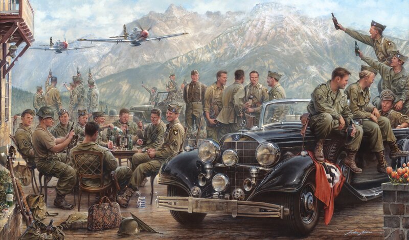 Soldiers Celebrating Victory — Green