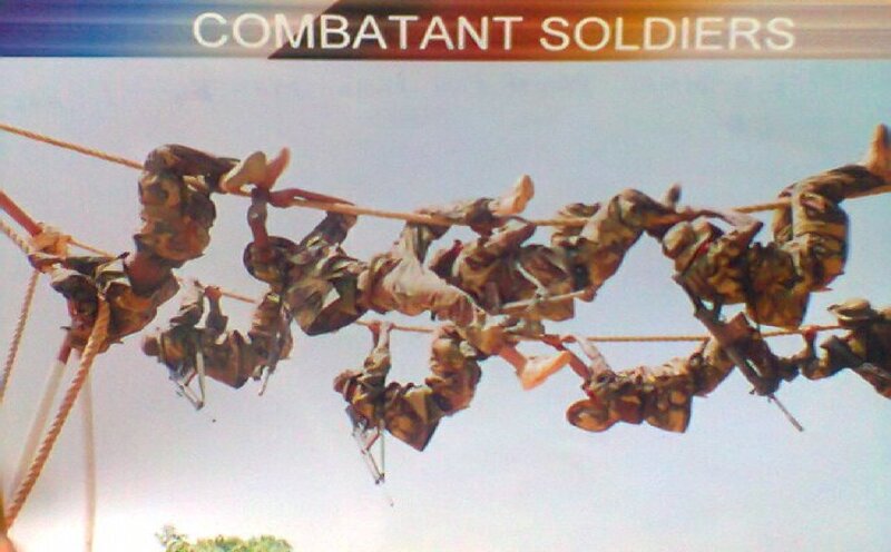 Soldiers Climbing Rope