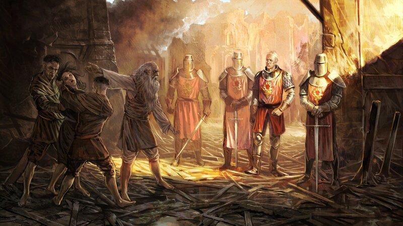 Soldiers Confronting Civilians