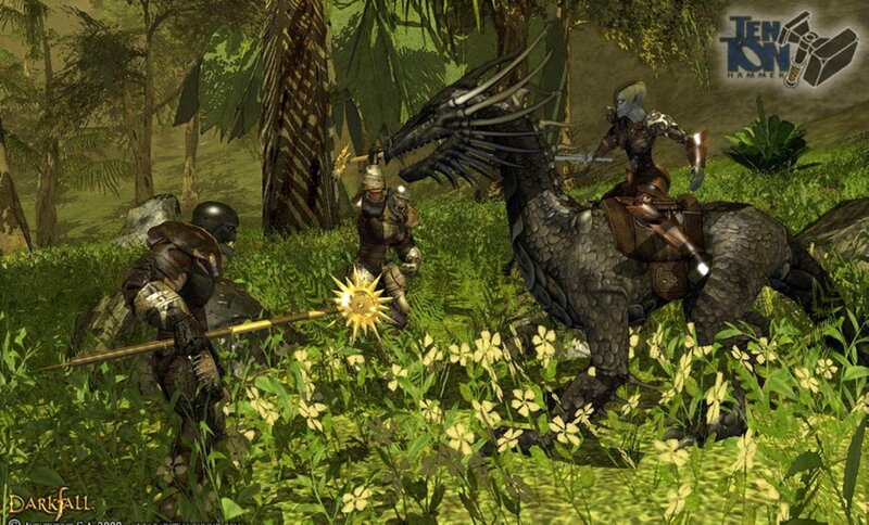 Soldiers Fighting Dragon — Green