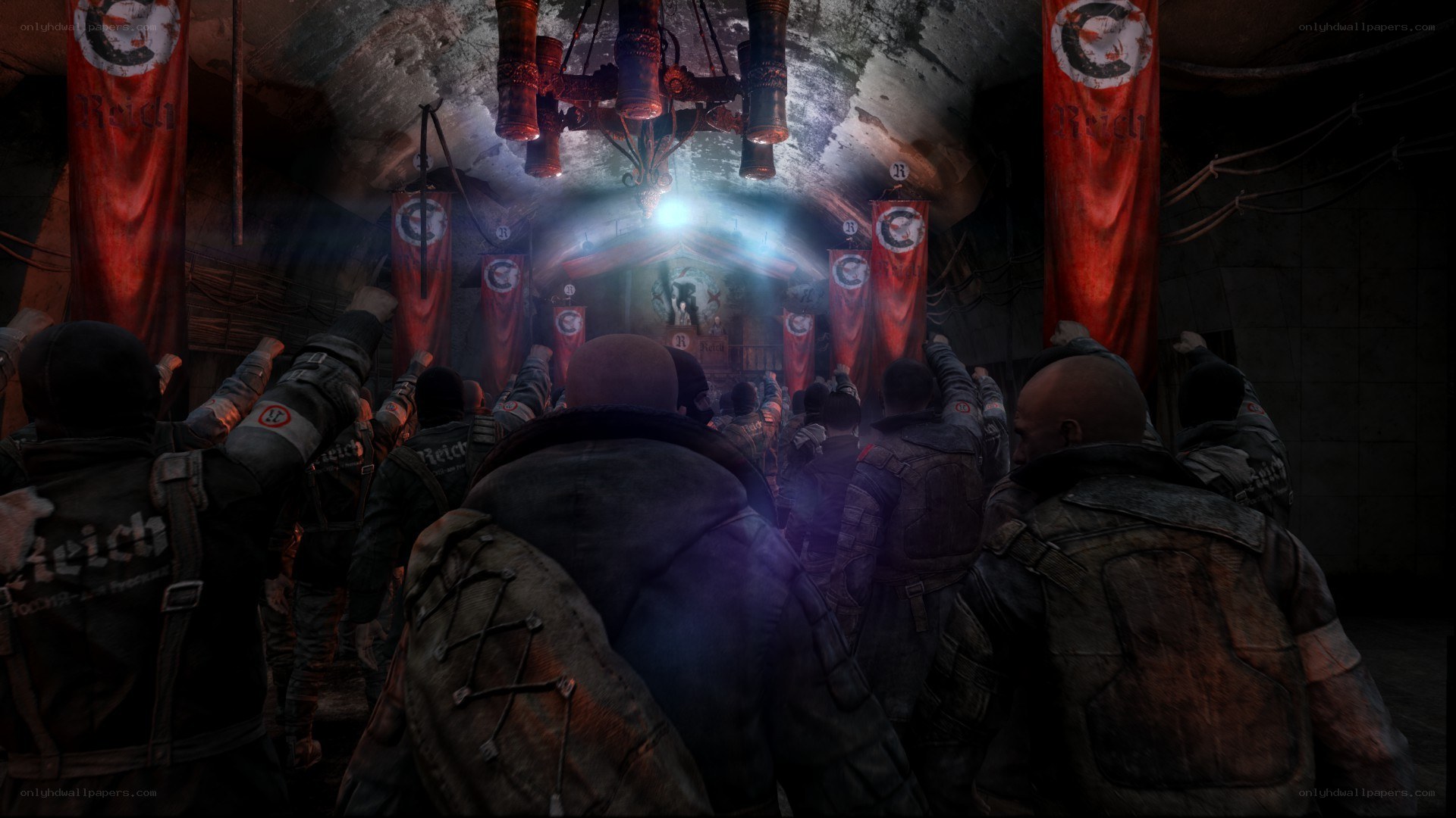 Soldiers in a bunker