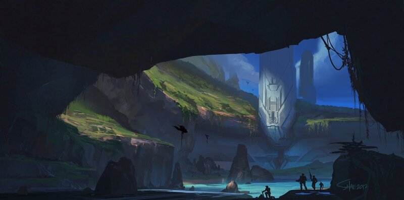 Soldiers in a Cave — Blue
