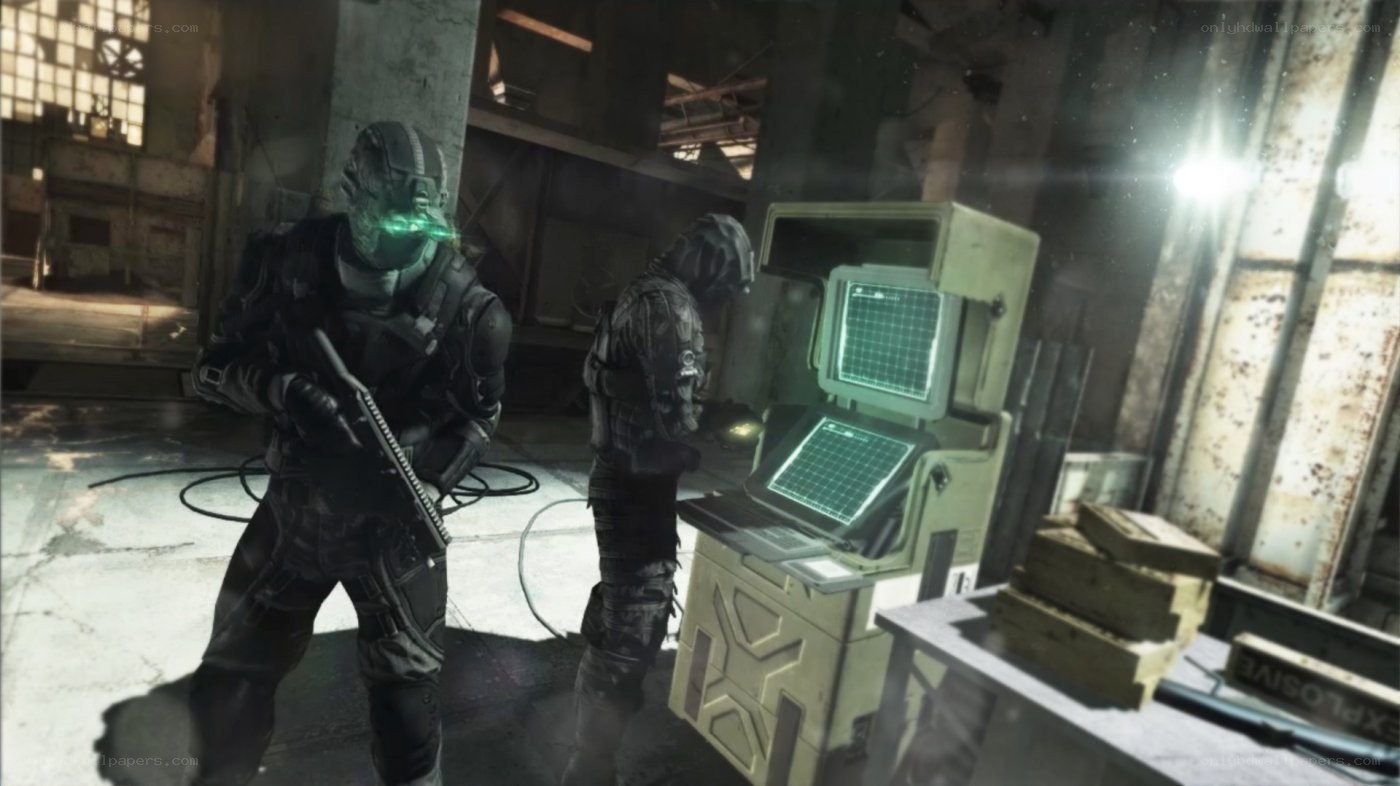 Soldiers in a derelict facility
