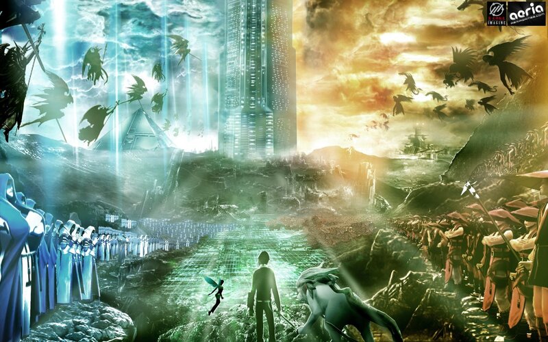 Soldiers in a Fantasy Landscape