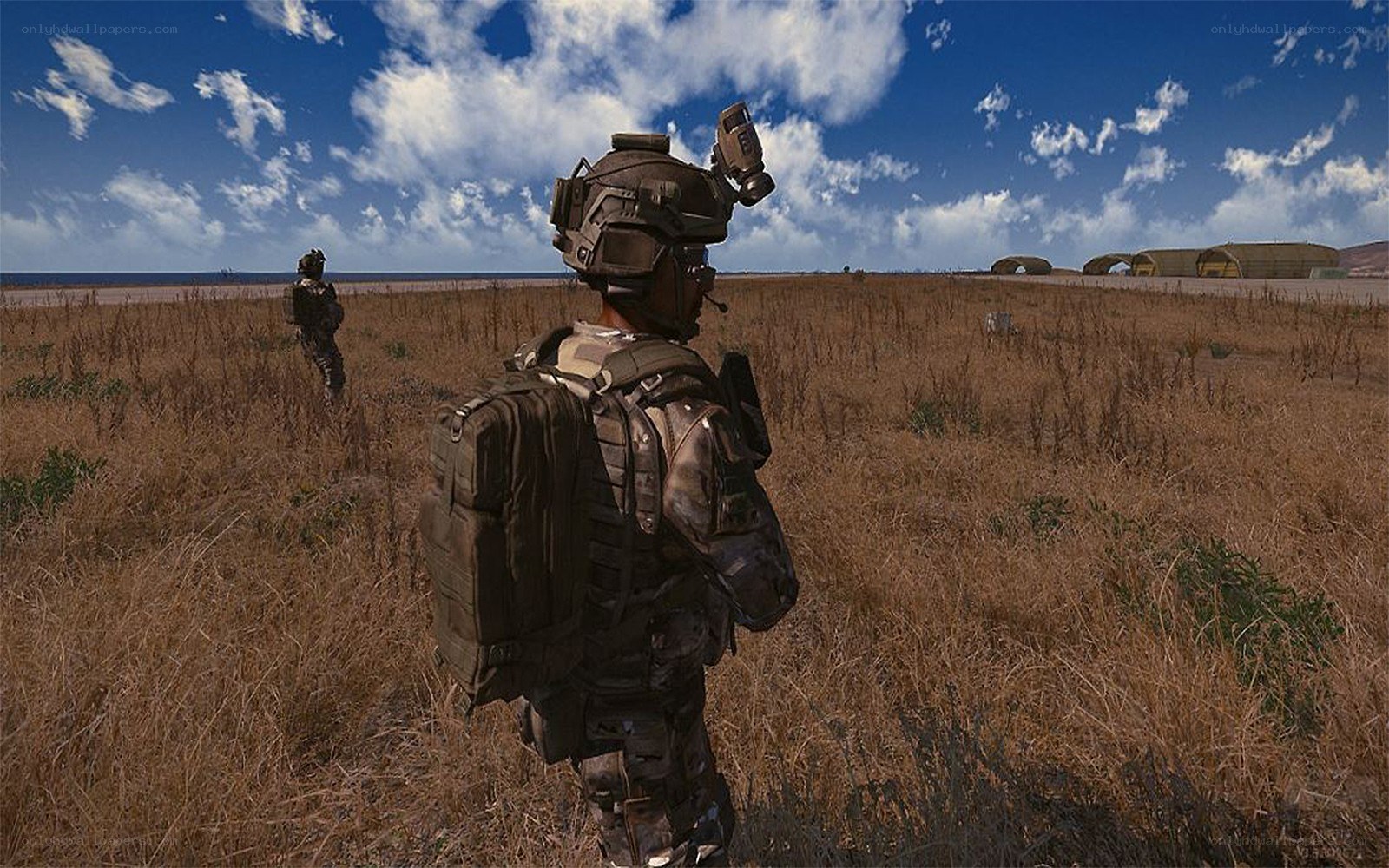 Soldiers in a field