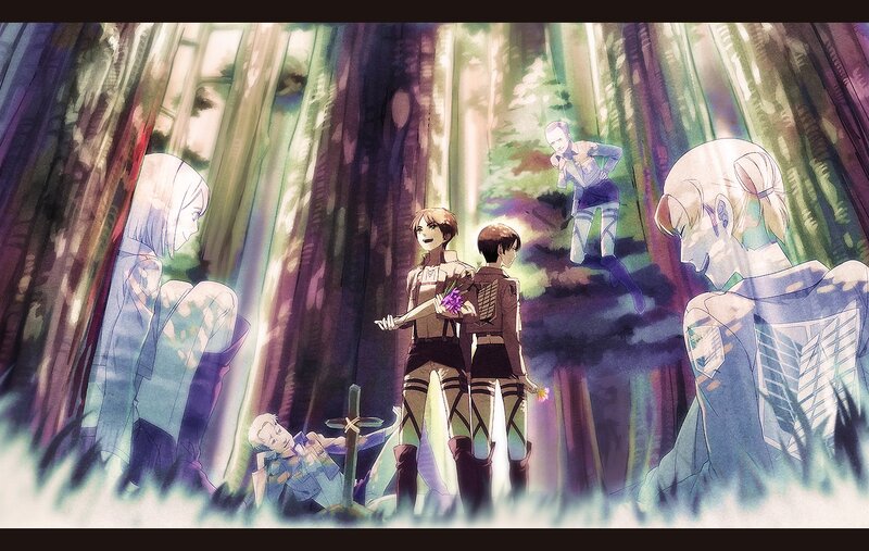 Soldiers in a Forest — Green