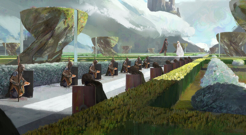 Soldiers in a Garden
