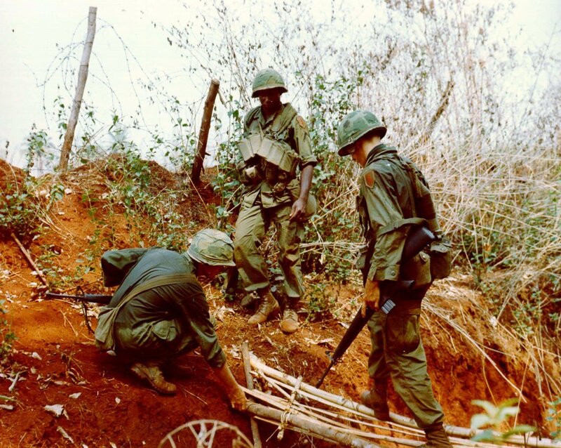 Soldiers in a trench