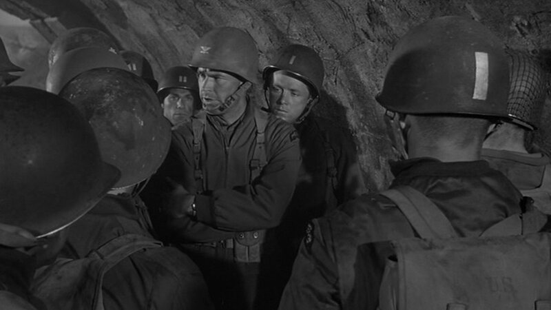 Soldiers in a tunnel