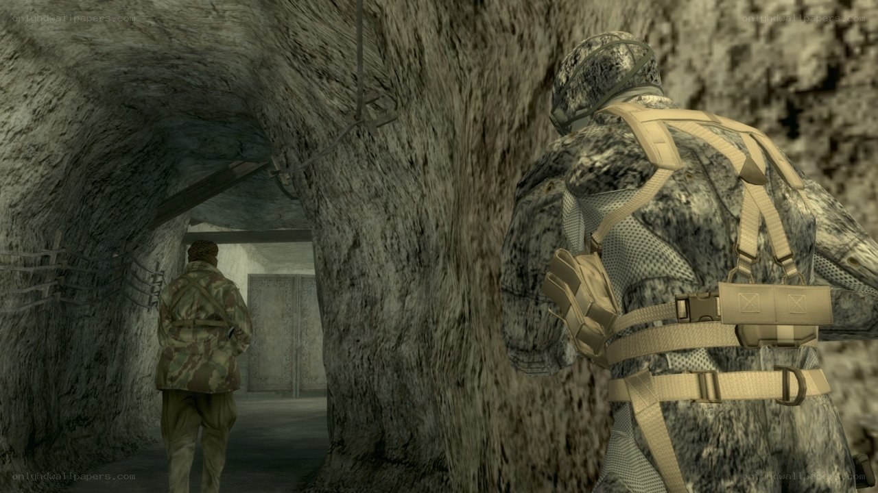 Soldiers in a tunnel