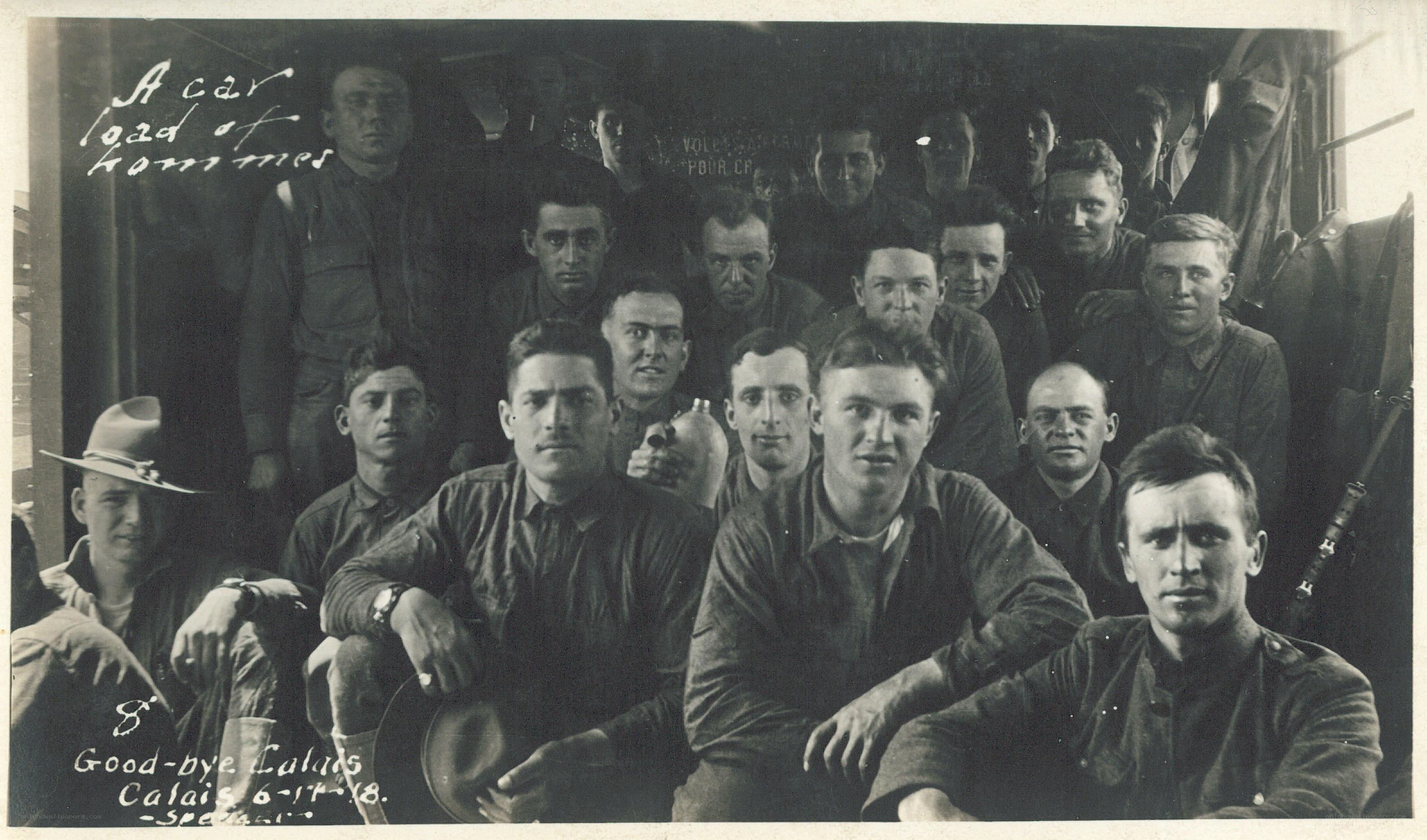 Soldiers in a vehicle