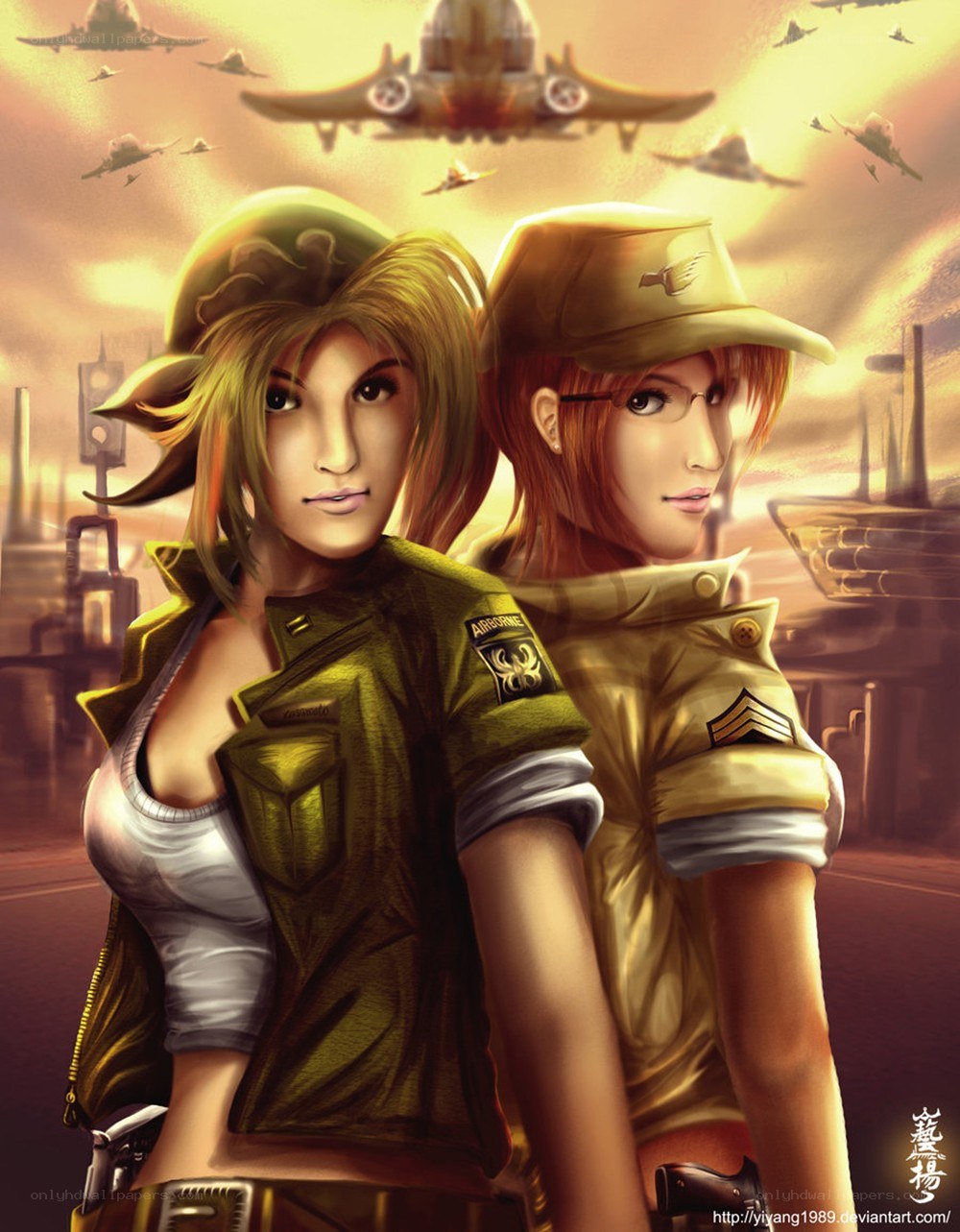 soldiers in a war zone