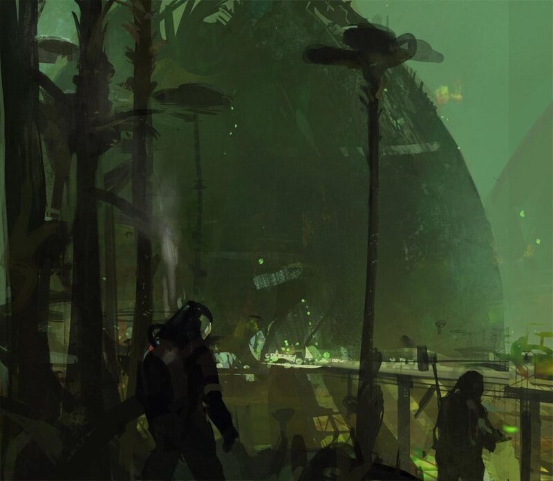 Soldiers in Alien Forest — Green