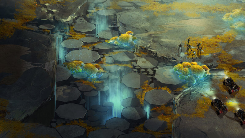 Soldiers in Alien Landscape — Gray