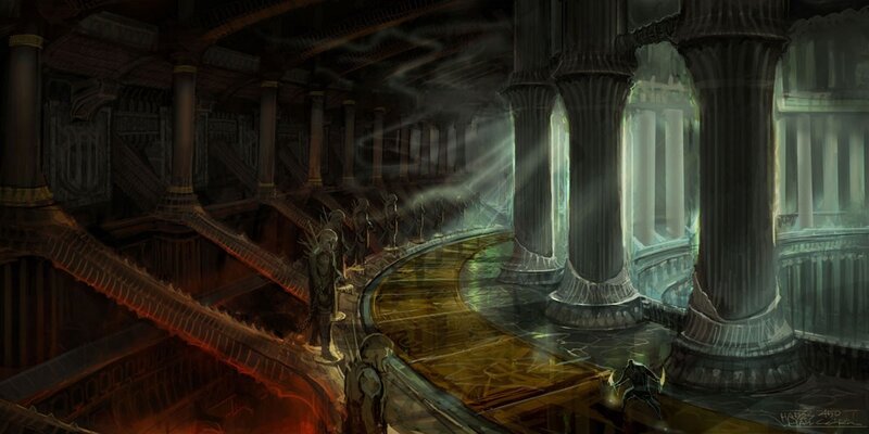 Soldiers in Ancient Hall — Gray