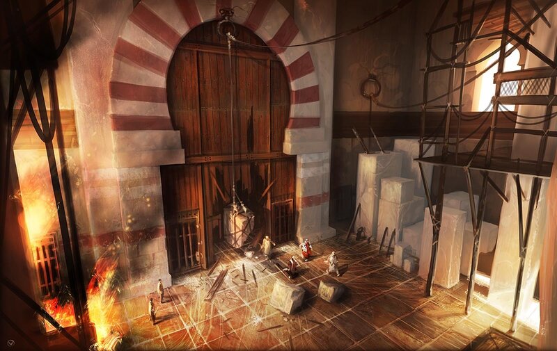 Soldiers in Ancient Hall