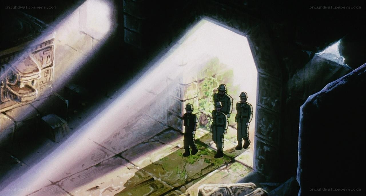 soldiers in ancient ruin