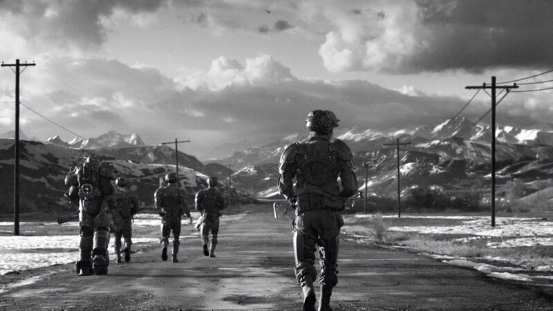 Soldiers in Armor — Black, Dramatic, Winter