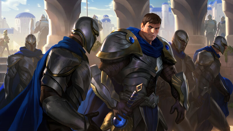 Soldiers in Armor — Gray, Dramatic, Afternoon