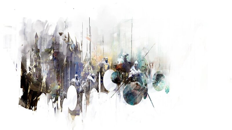 Soldiers in Battle — White