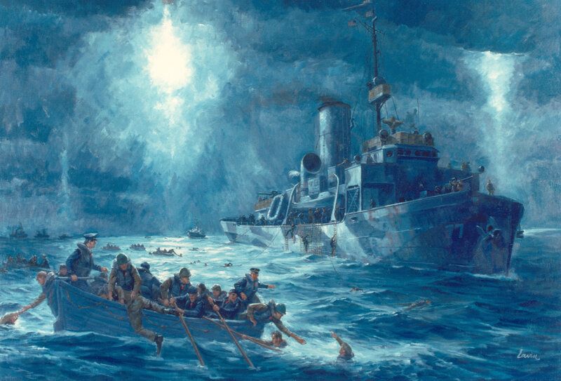 Soldiers in Boats