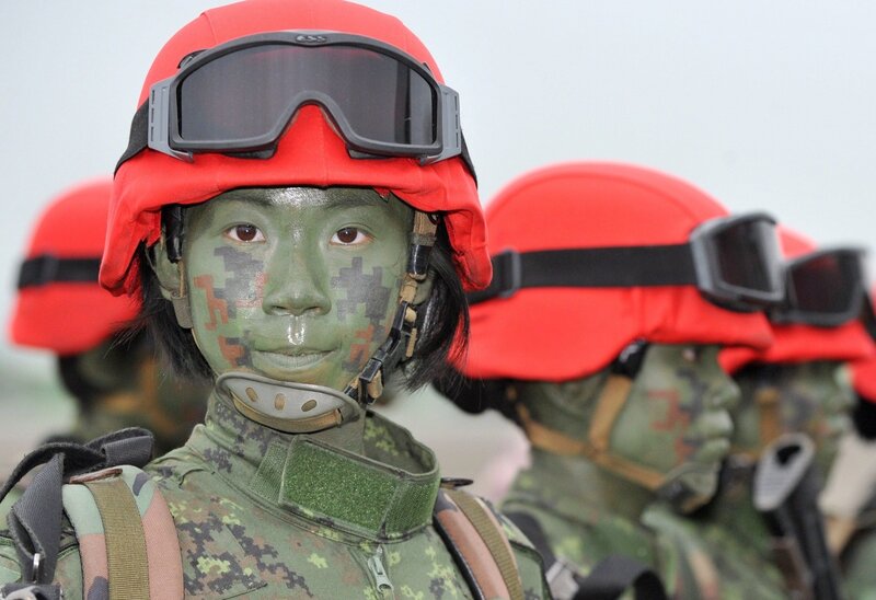 Soldiers in camouflage gear