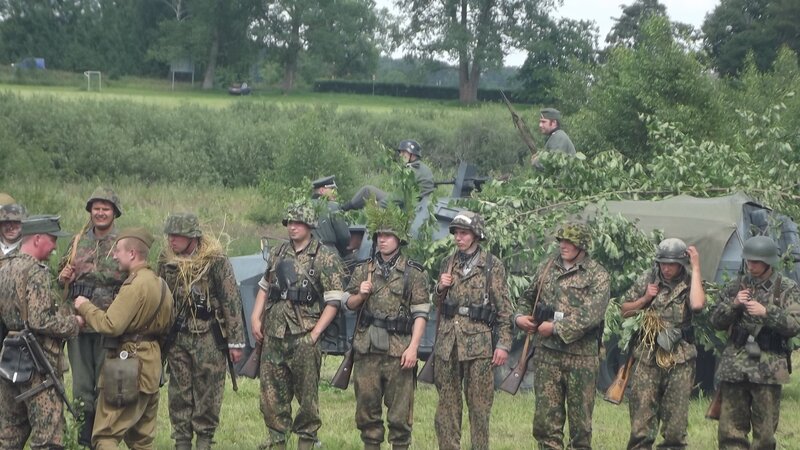 Soldiers in camouflage uniforms