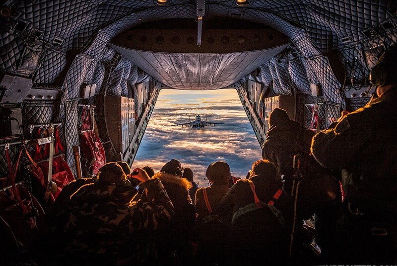 Soldiers in Cargo Plane — Blue
