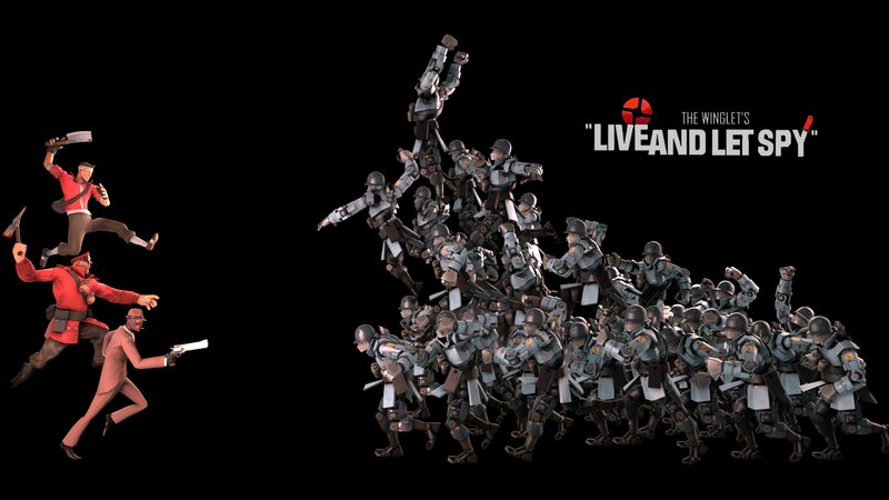 Soldiers in Combat — Black, Dramatic, 3d Render, Soldier