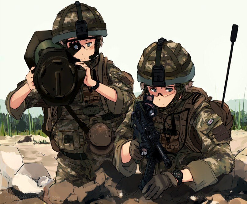 soldiers in combat gear